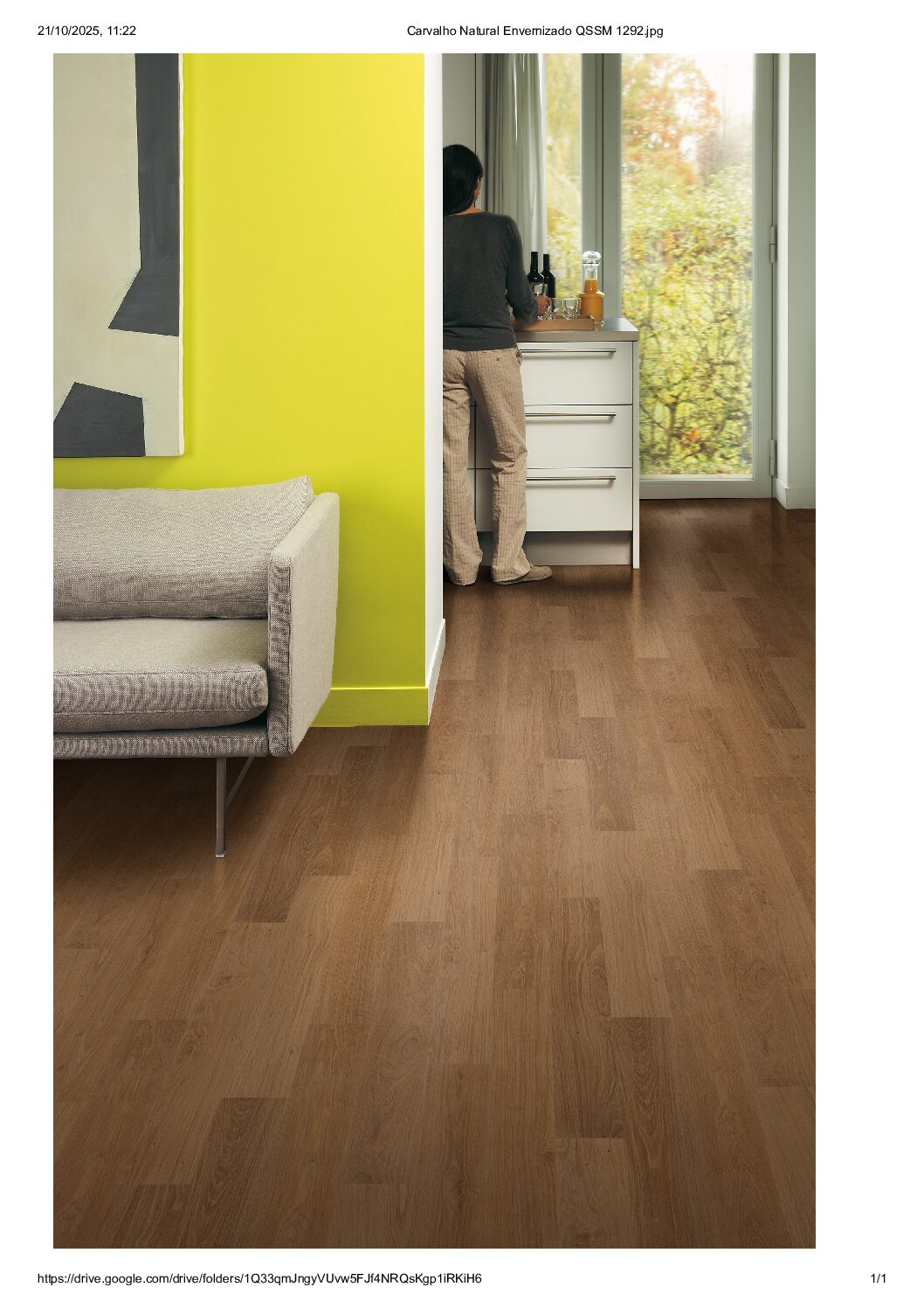 PISO LAMINADO QUICK STEP LINHA SMART COR: CARVALHO NATURAL ENVELHECIDO 1292
